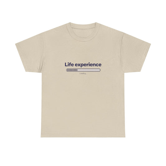 Life Experience Progress Unisex Shirt | Fun Reflective Graphic for Goals and Growth, Fun Gift Idea