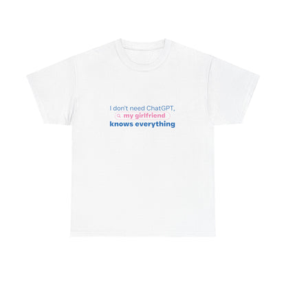 I Don’t Need ChatGPT, My Girlfriend Knows Everything Men's T-Shirt
