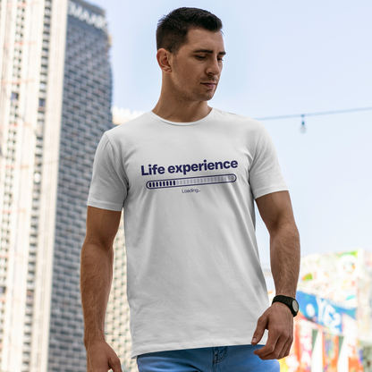 Life Experience Progress Unisex Shirt | Fun Reflective Graphic for Goals and Growth, Fun Gift Idea
