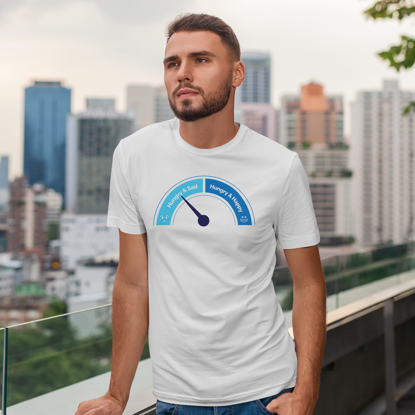 Hungry and Sad Mood Two-Part Unisex Set | Lighthearted Everyday Wear and Fun Gift Idea