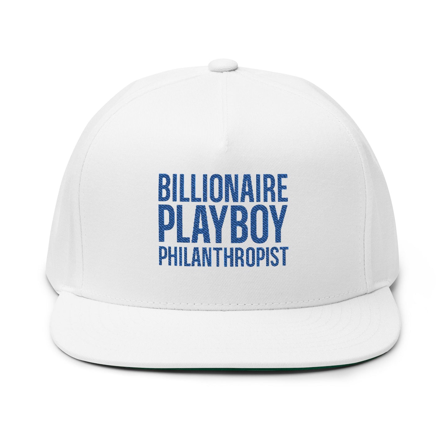 Billionaire Playboy Philanthropist Hat | Motivational Flat Bill Cap, Fun Gift Idea Entrepreneurs And Birthdays