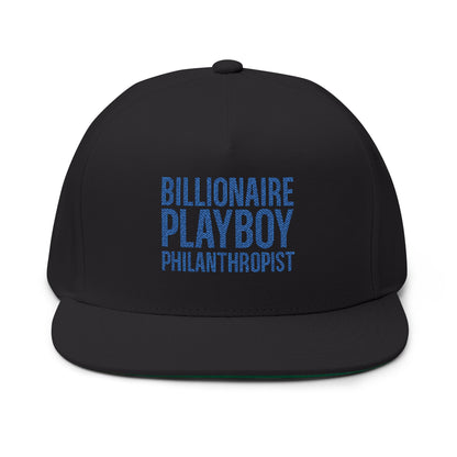 Billionaire Playboy Philanthropist Hat | Motivational Flat Bill Cap, Fun Gift Idea Entrepreneurs And Birthdays