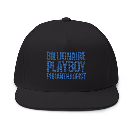 Billionaire Playboy Philanthropist Hat | Motivational Flat Bill Cap, Fun Gift Idea Entrepreneurs And Birthdays